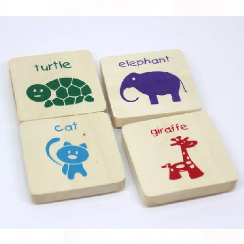 Wooden Animal Magnets